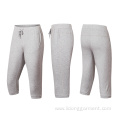 men jogger sport half cropped trousers pants